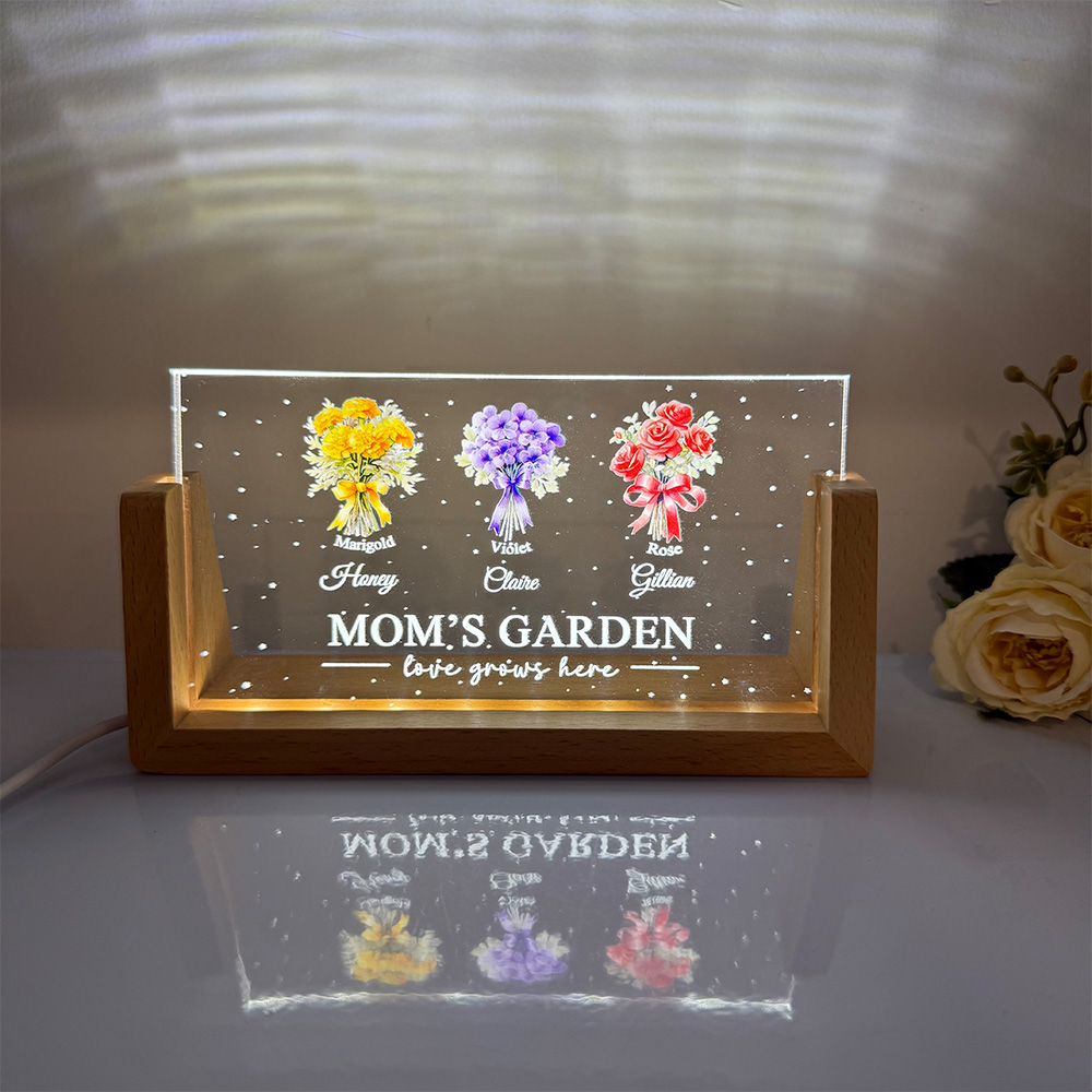 50%OFF⭐️Birth Month Flower Bouquet Customized LED Light For Mom