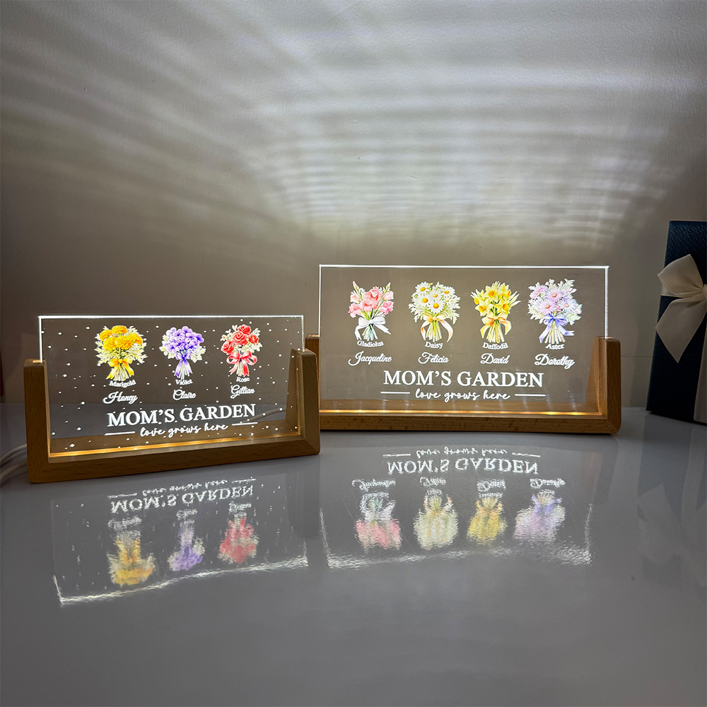 50%OFF⭐️Birth Month Flower Bouquet Customized LED Light For Mom