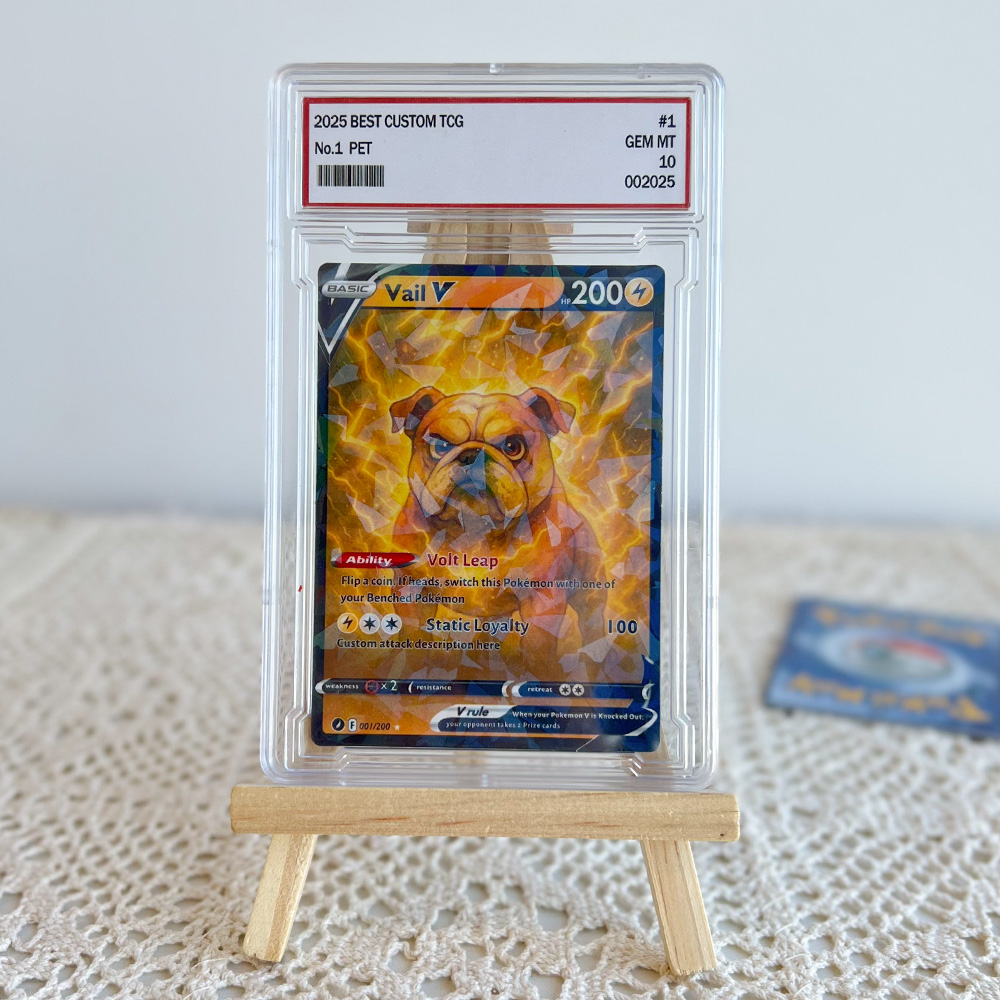 Custom Anime Pet Pokecard TCG V/Vmax/VSTAR/EX/GX/TRAINER Card