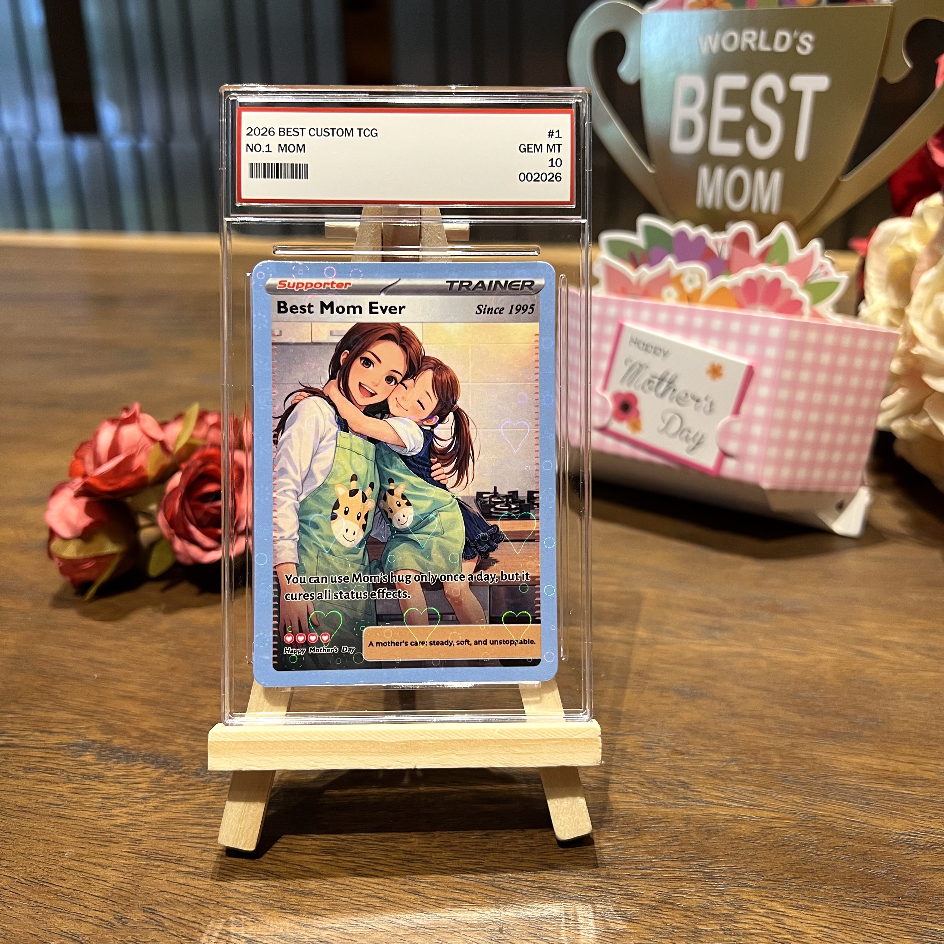 50% OFF🌷Personalized Mom Anime Supporter Trainer Card Pokecard, Mother's Day