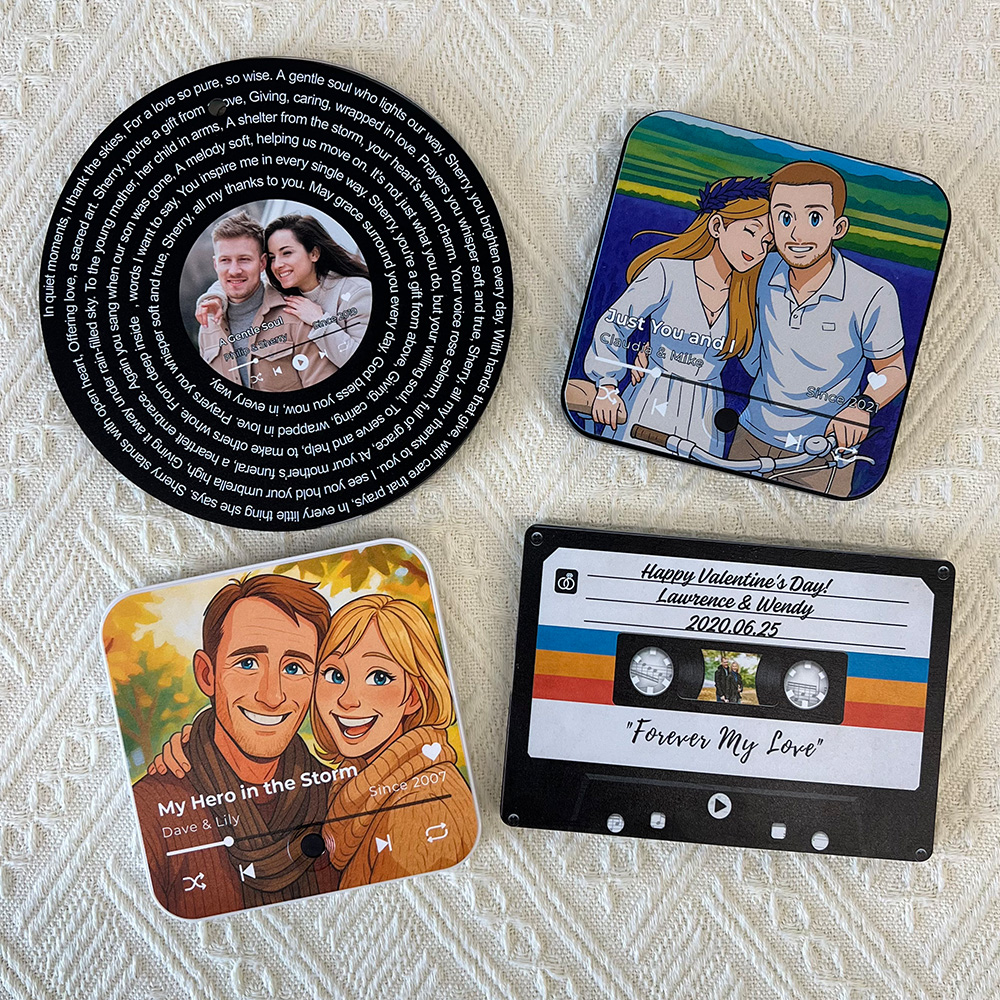 Custom Photo Music Fridge Magnet🎵