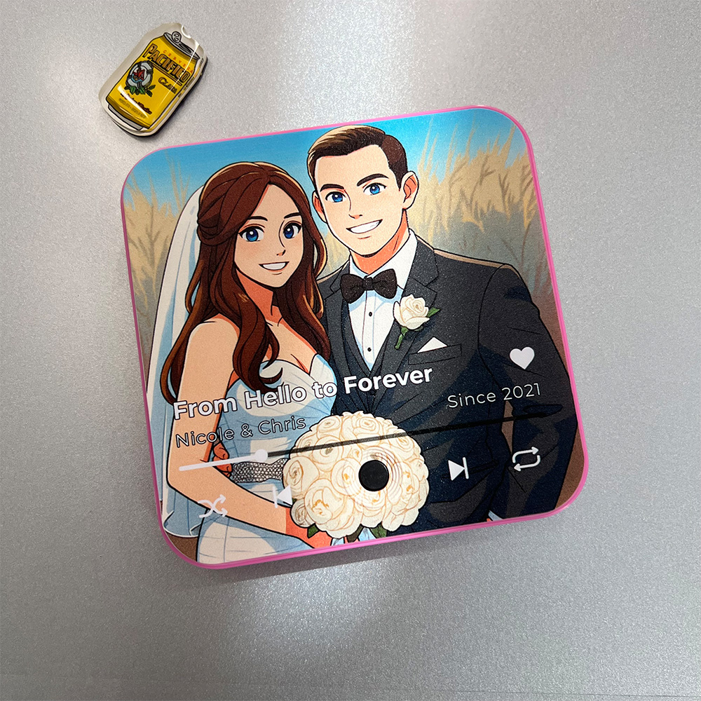 Custom Photo Song Fridge Magnet🎵