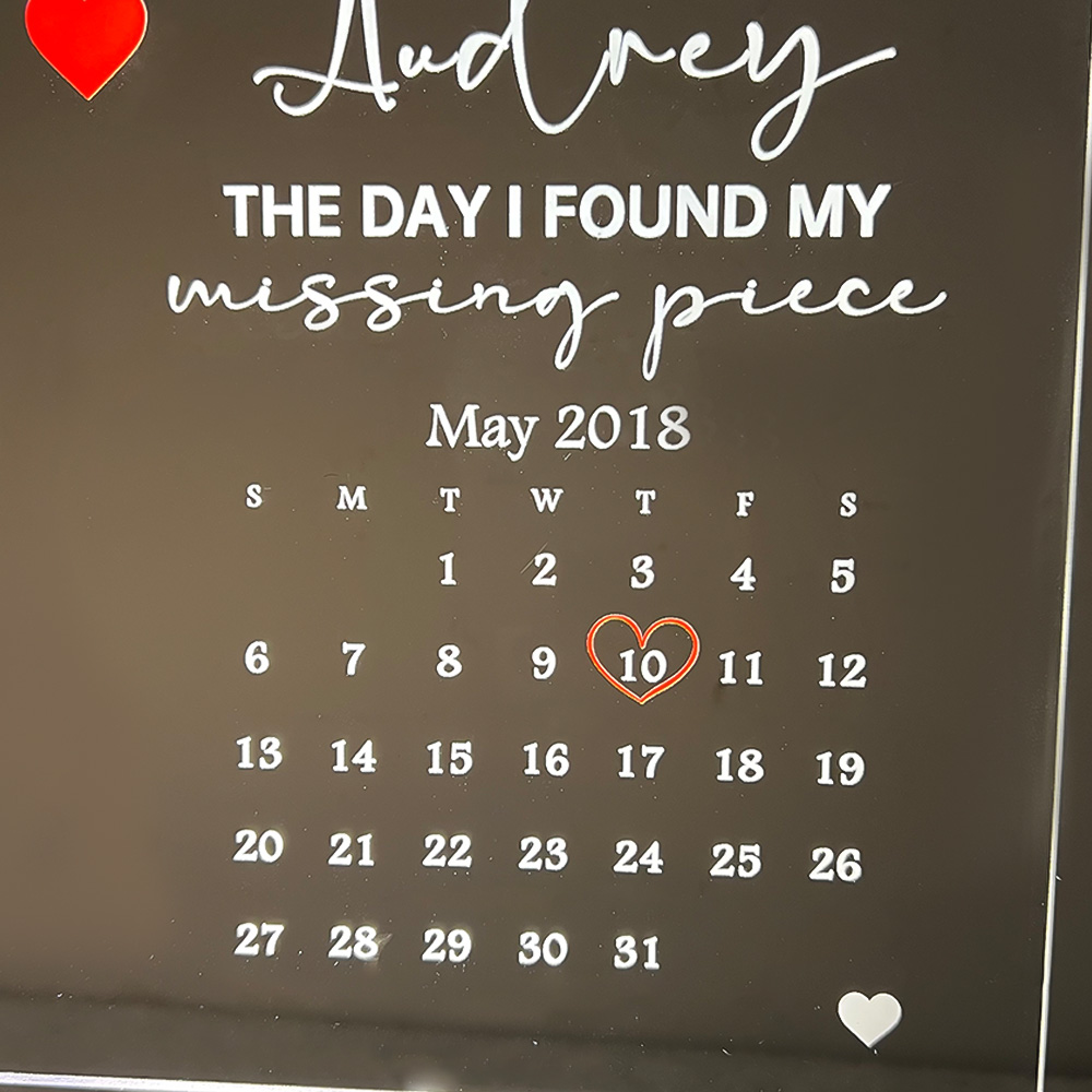 50%OFF⭐️ Custom The Day I Found My Missing Piece Song Lightbox Gift