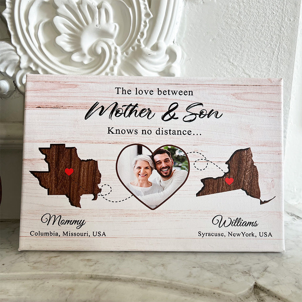 Love Between Mother Daughter Meaningful Personalized Canvas Gift