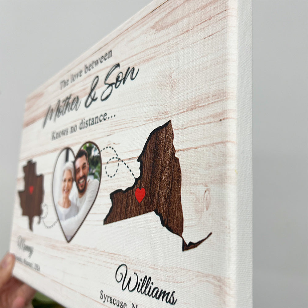 Love Between Mother Daughter Meaningful Personalized Canvas Gift