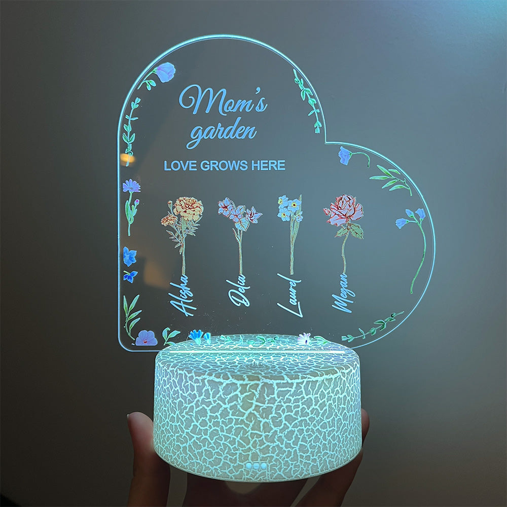 50%OFF⭐️Birth Month Flower Personalized LED Light