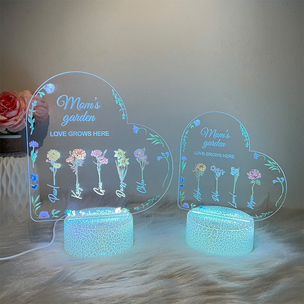 50%OFF⭐️Birth Month Flower Personalized LED Light