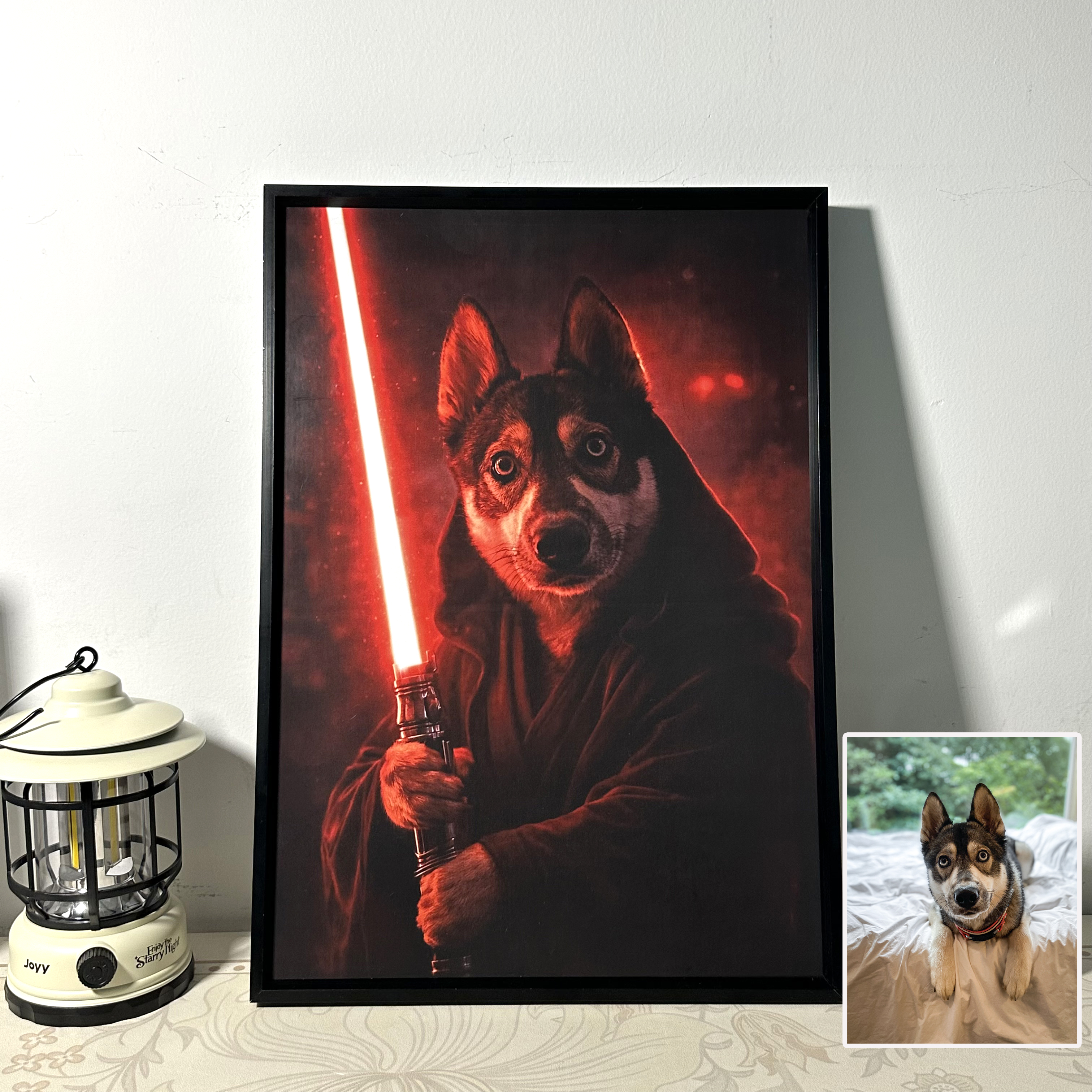 Custom Anime Pet Portrait, Galactic Pet Portrait Frame Gift🌍
