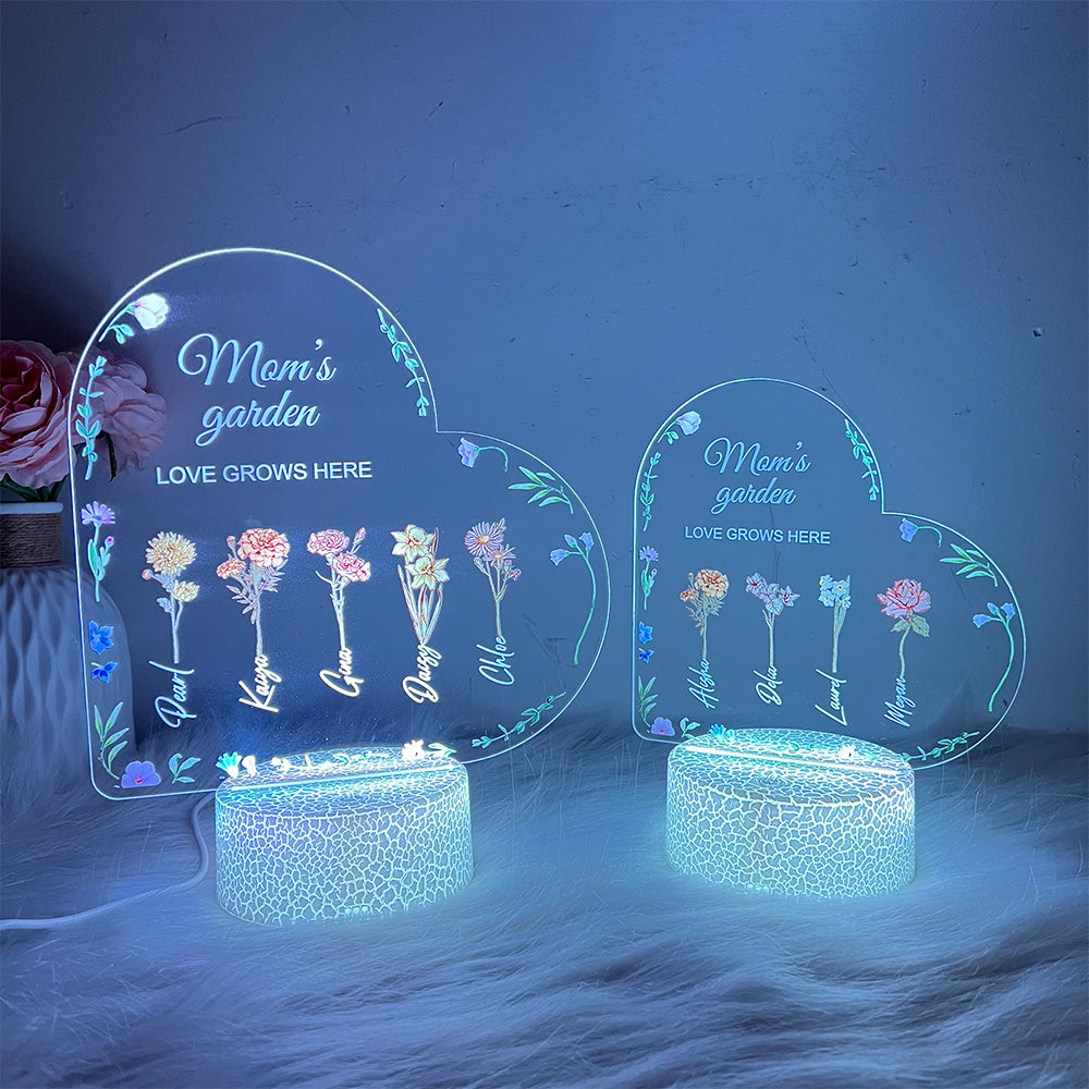 50%OFF⭐️Birth Month Flower Personalized LED Light