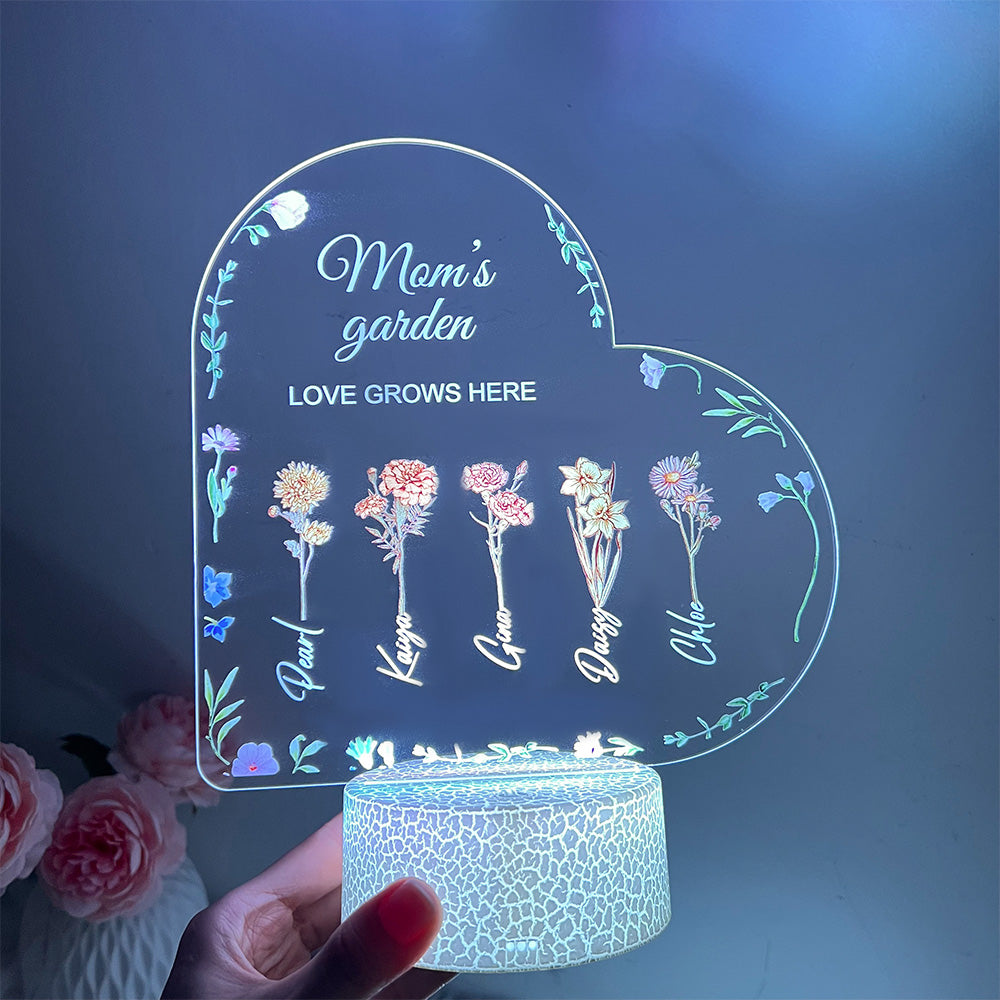50%OFF⭐️Birth Month Flower Personalized LED Light