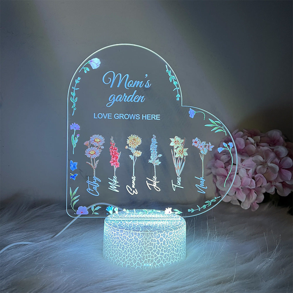 50%OFF⭐️Birth Month Flower Personalized LED Light
