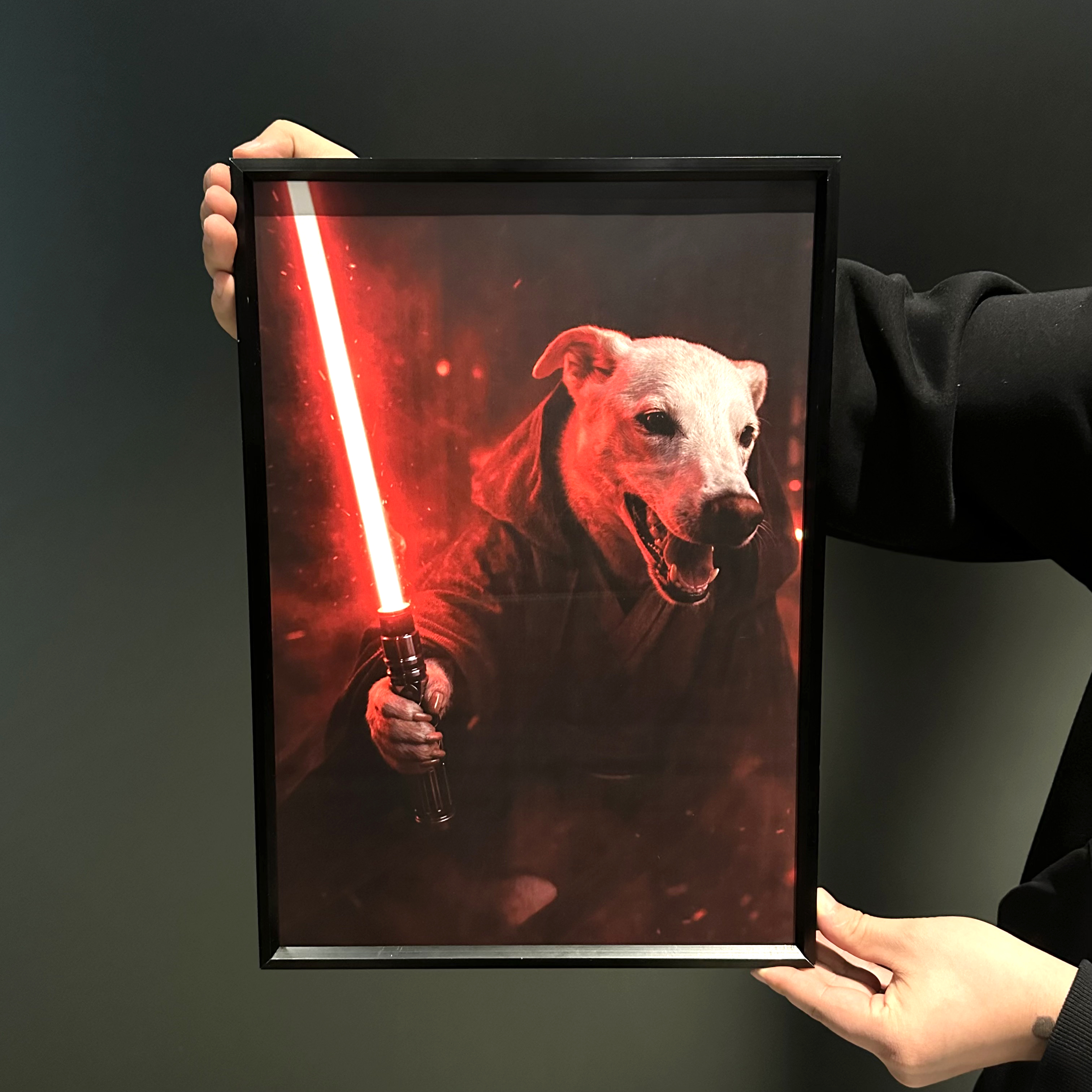 Custom Anime Pet Portrait, Galactic Pet Portrait Frame Gift🌍