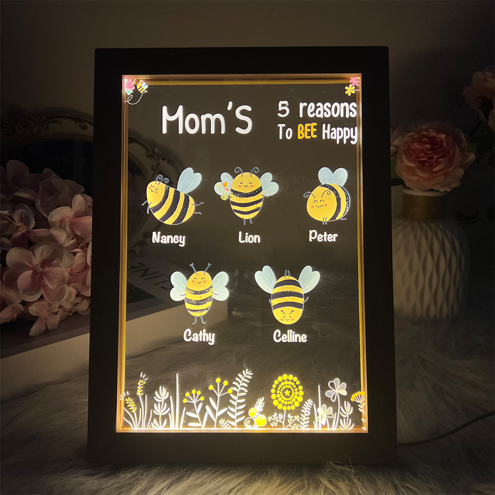 🐝Mama/Grandma's Reasons To Bee Happy Customized LED Night Light