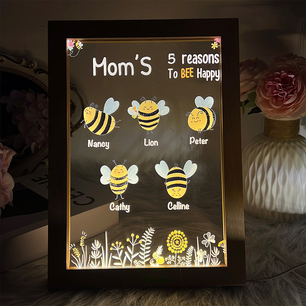 🐝Mama/Grandma's Reasons To Bee Happy Customized LED Night Light