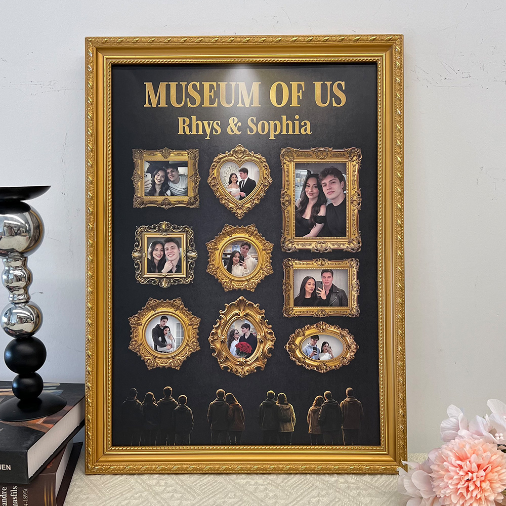 Custom Museum of Us Photo Frame Gift For Couples