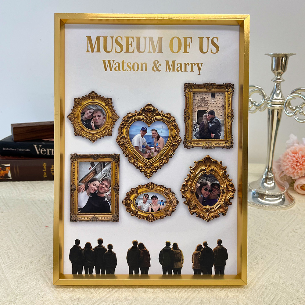 Custom Museum of Us Photo Frame Gift For Couples