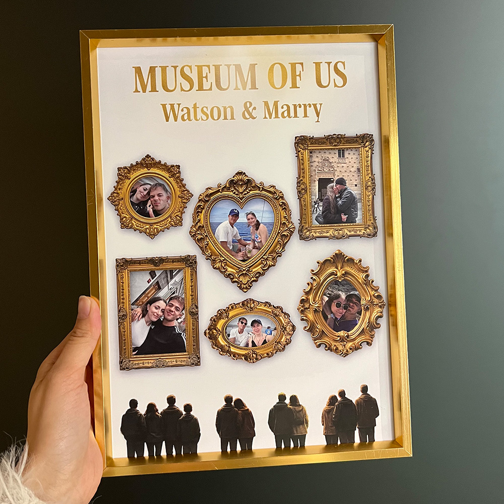 Custom Museum of Us Photo Frame Gift For Couples