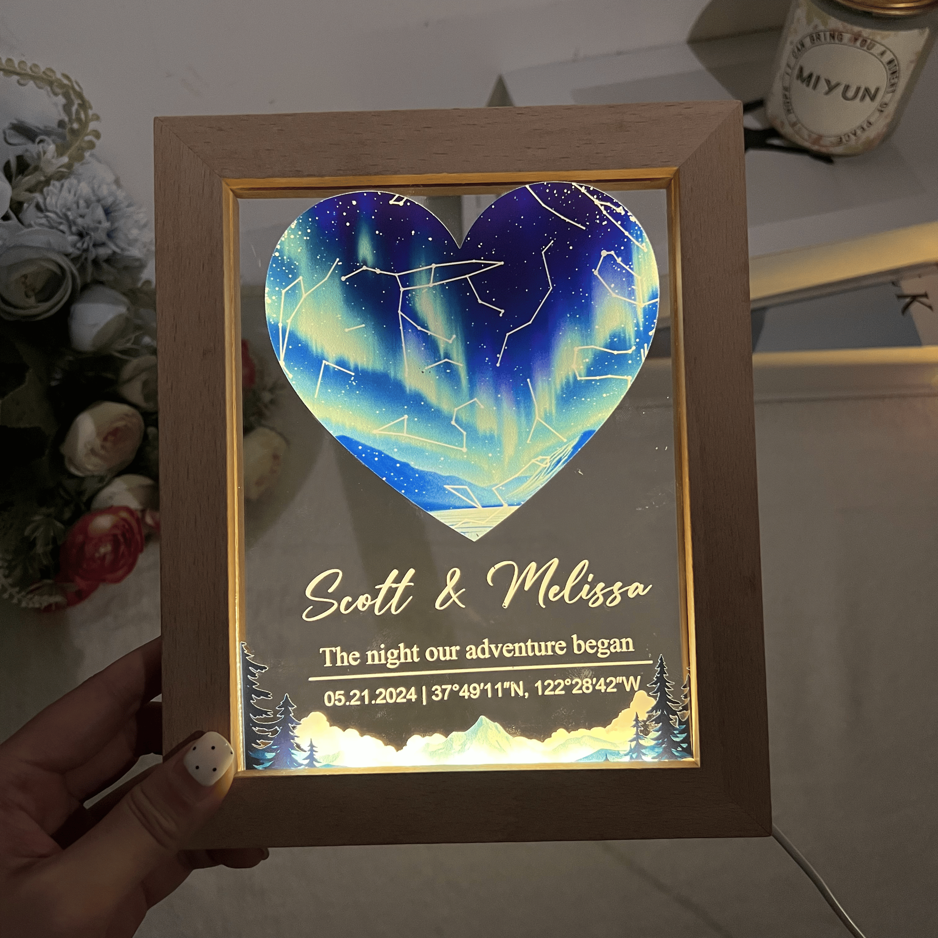 Custom Constellation Star Map Night Light