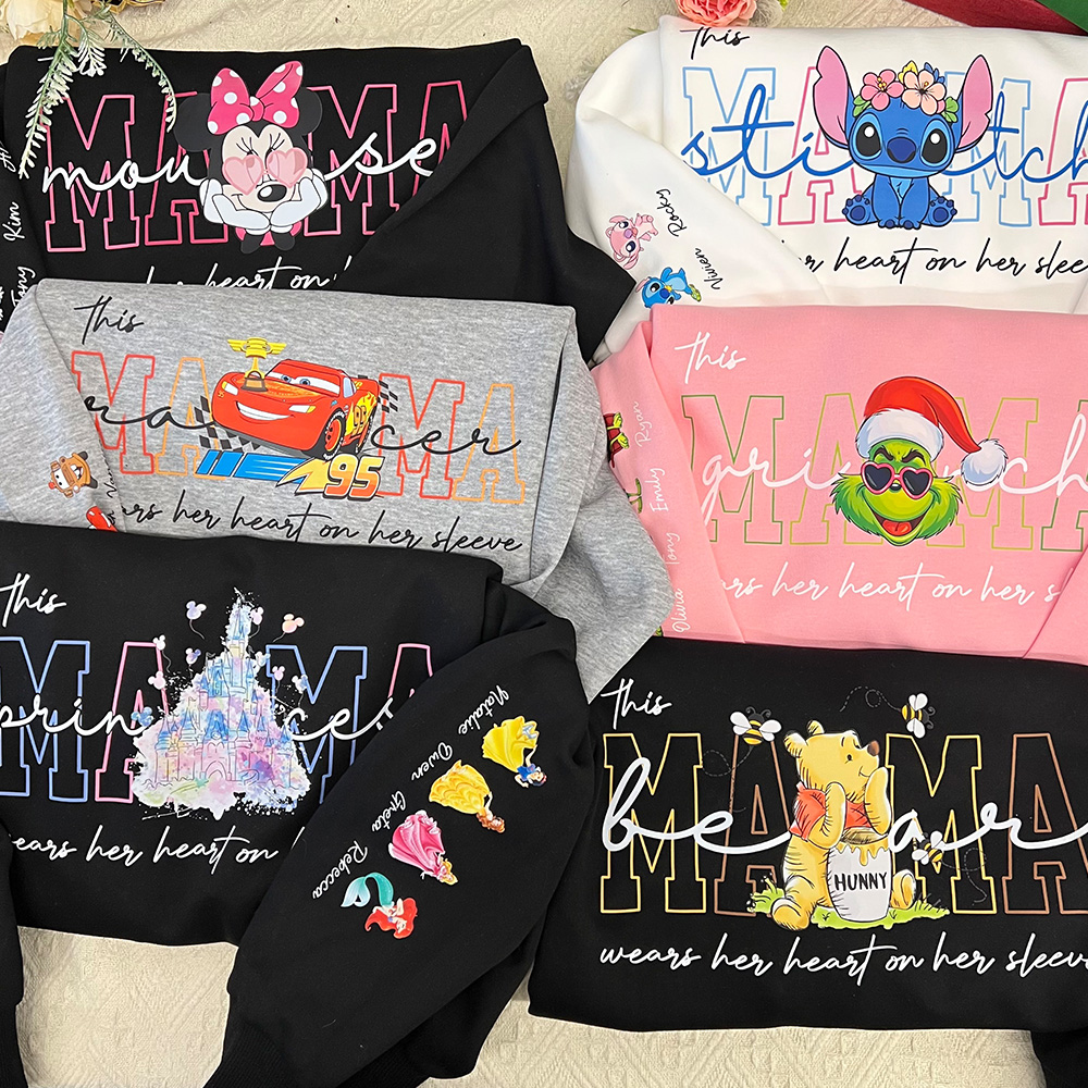Custom MAMA Mouse Shirt/Crewneck/Hoodie, With Kids Names