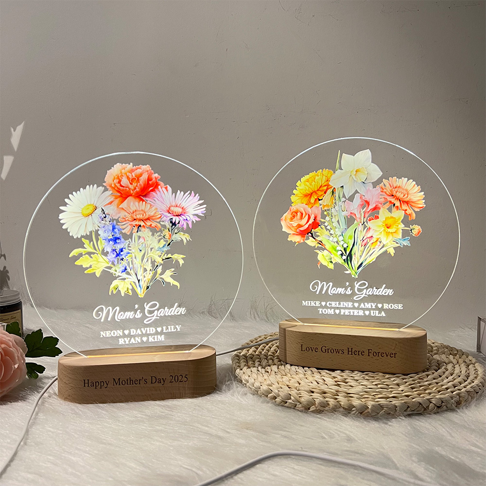 50%OFF⭐️ Personalized Birth Month Flower Bouquet LED Light