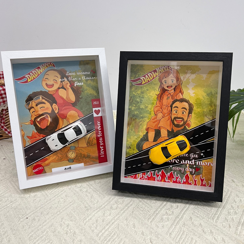 Custom Car Display Anime Portrait Frame