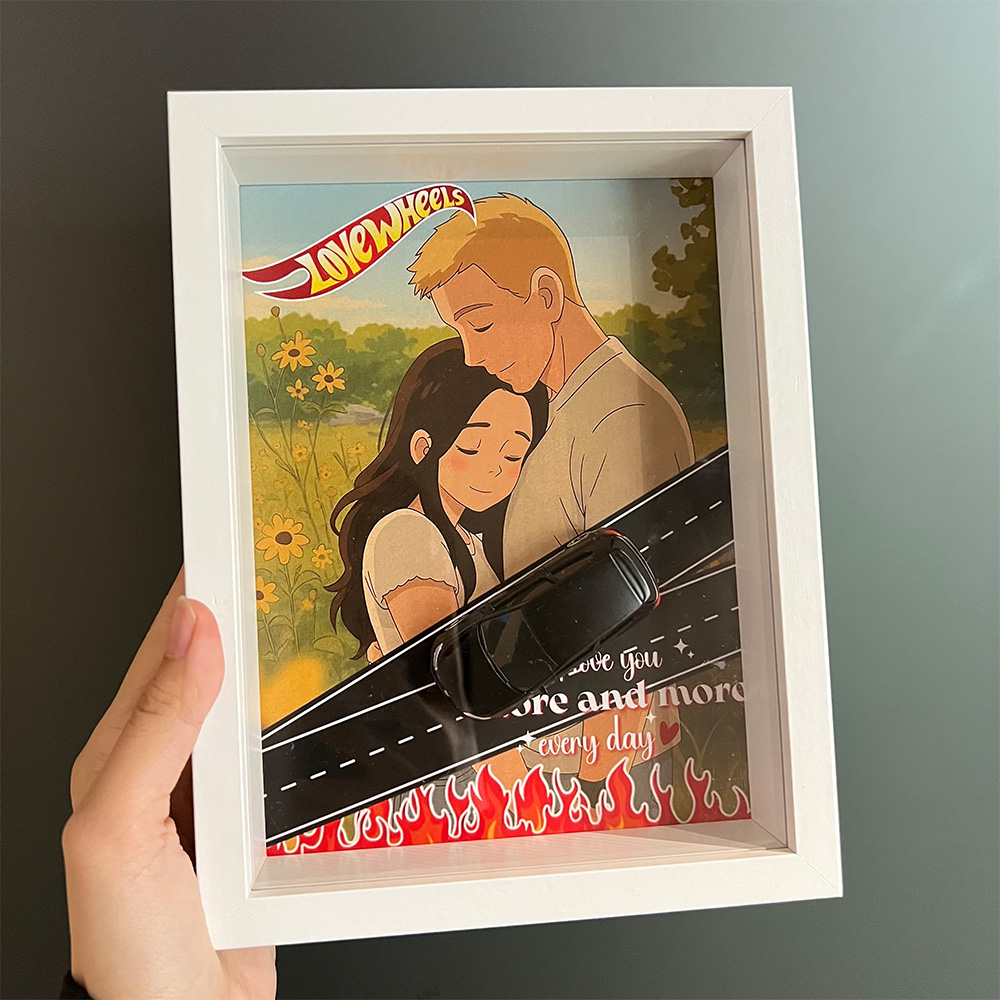 Custom Car Display Anime Portrait Frame