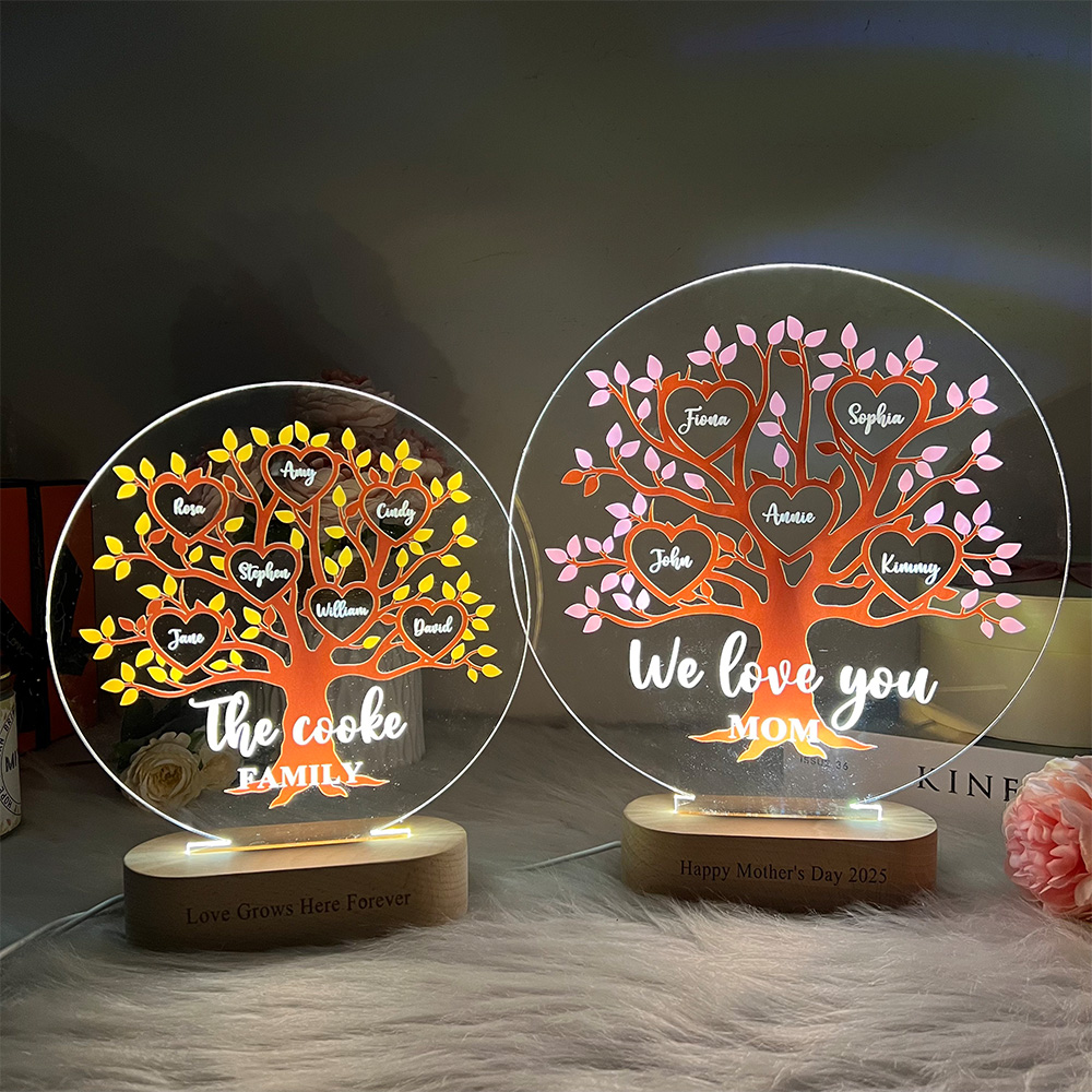 50% OFF✨Tree of Life Names Night Light Mother's Day Gift