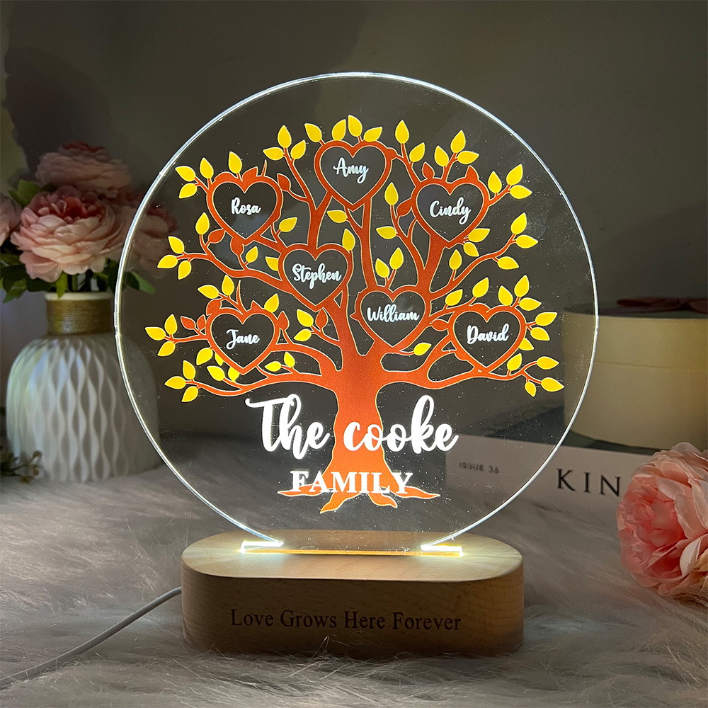 50% OFF✨Tree of Life Names Night Light Mother's Day Gift