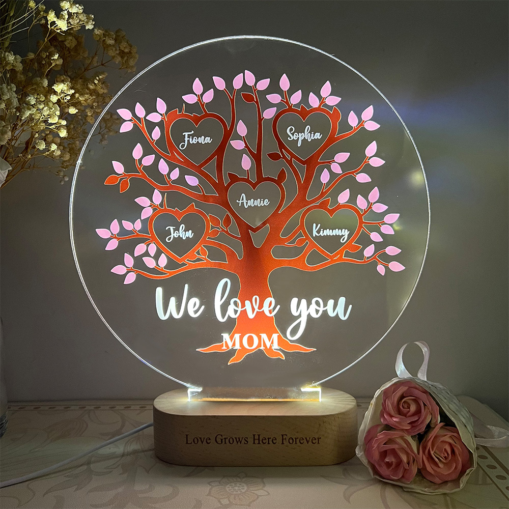 50% OFF✨Tree of Life Names Night Light Mother's Day Gift