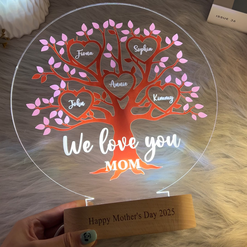 50% OFF✨Tree of Life Names Night Light Mother's Day Gift