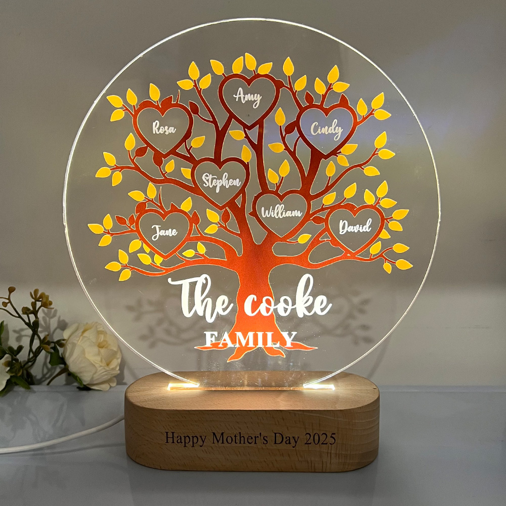50% OFF✨Tree of Life Names Night Light Mother's Day Gift