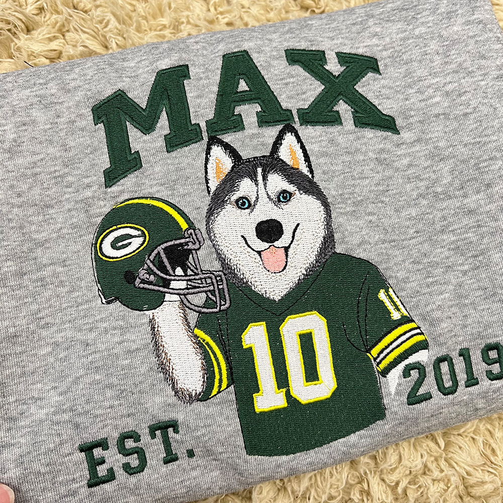 Custom Pet American Football Embroidered Hoodie/Sweatshirt🏈