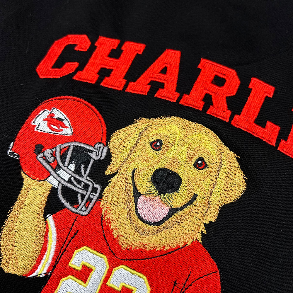 Custom Pet American Football Embroidered Hoodie/Sweatshirt🏈
