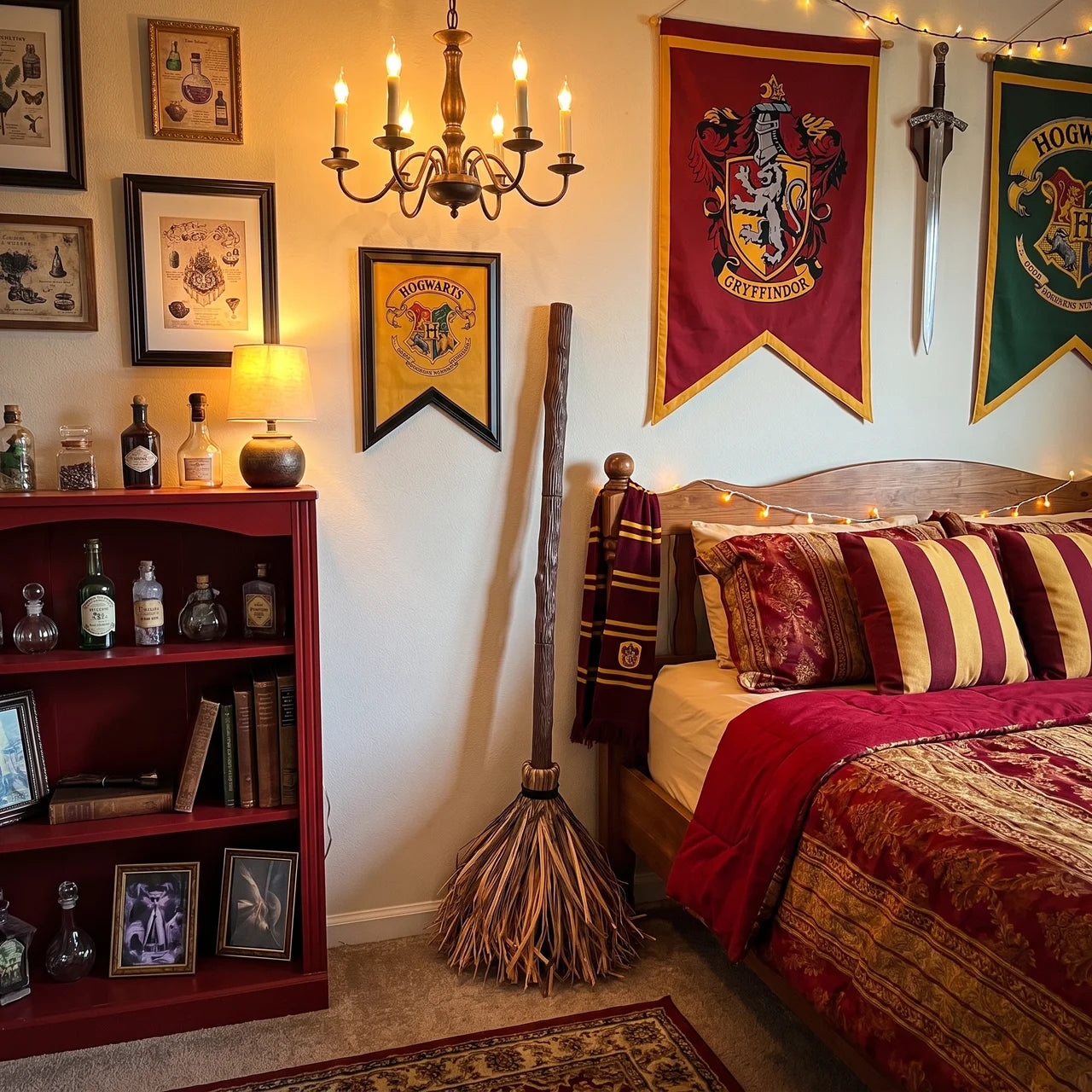 Self-Moving Enchanted Broom, Halloween Gift