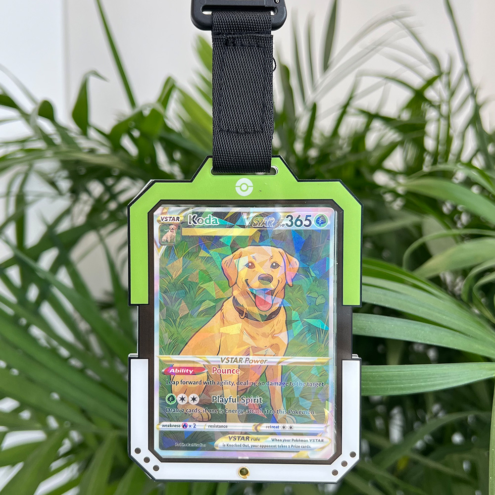 50% OFF🐶Personalized Pet Anime Art Trading Card Acrylic Pendant