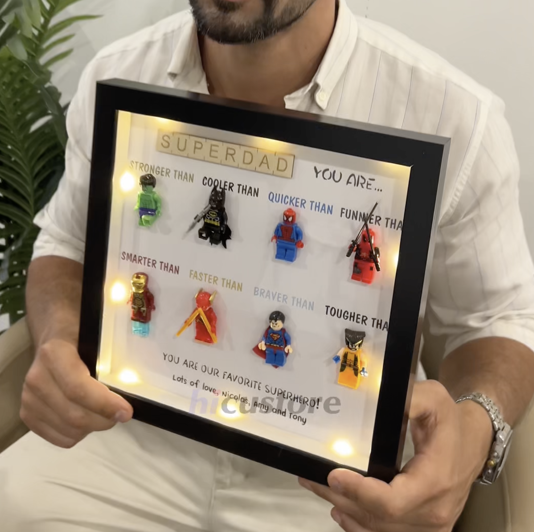 50%OFF ⭐️ Dad You Are Our Favorite Superhero-Custom 8 Superhero Figures Box New Version