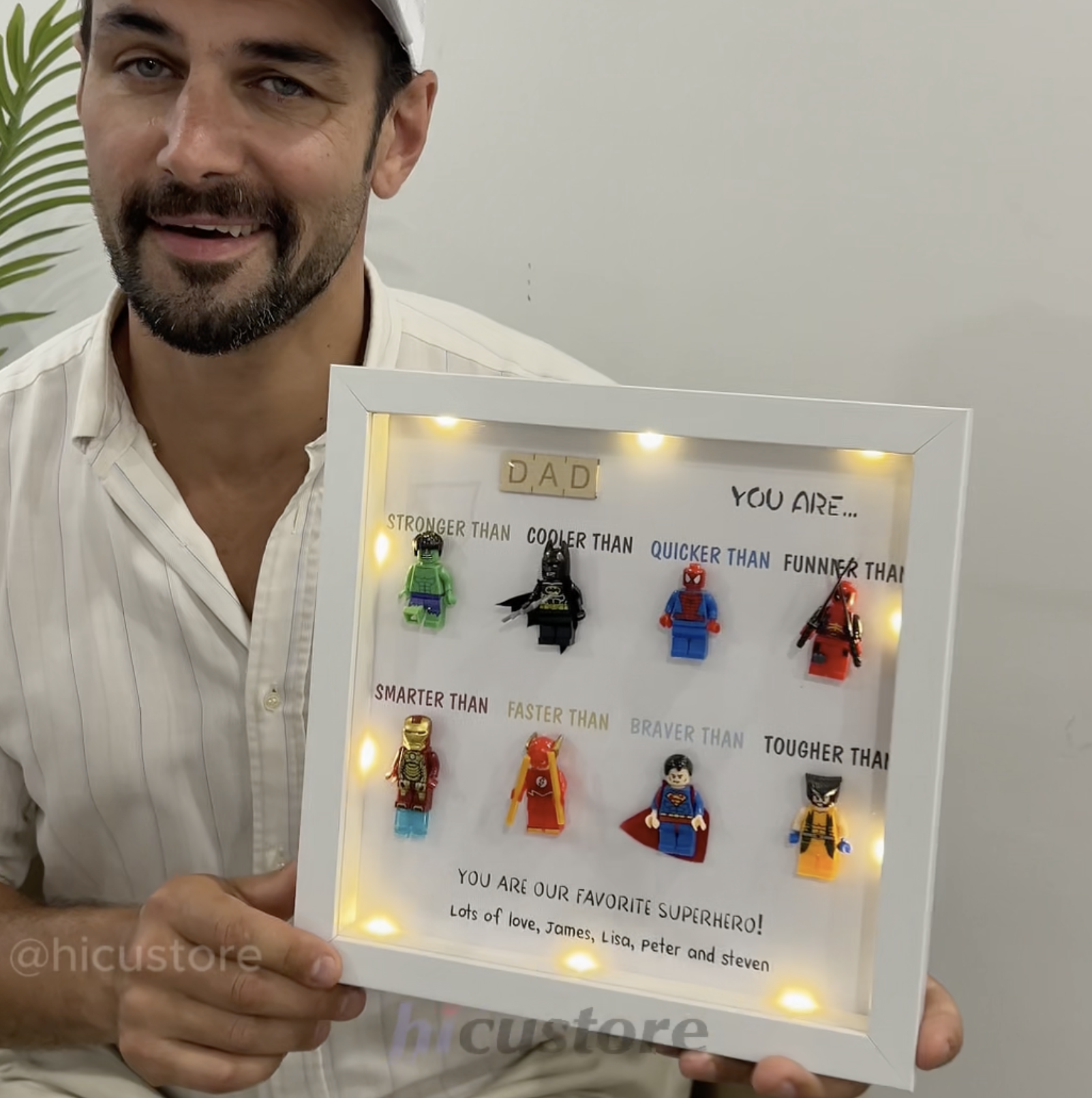 50%OFF ⭐️ Dad You Are Our Favorite Superhero-Custom 8 Superhero Figures Box New Version