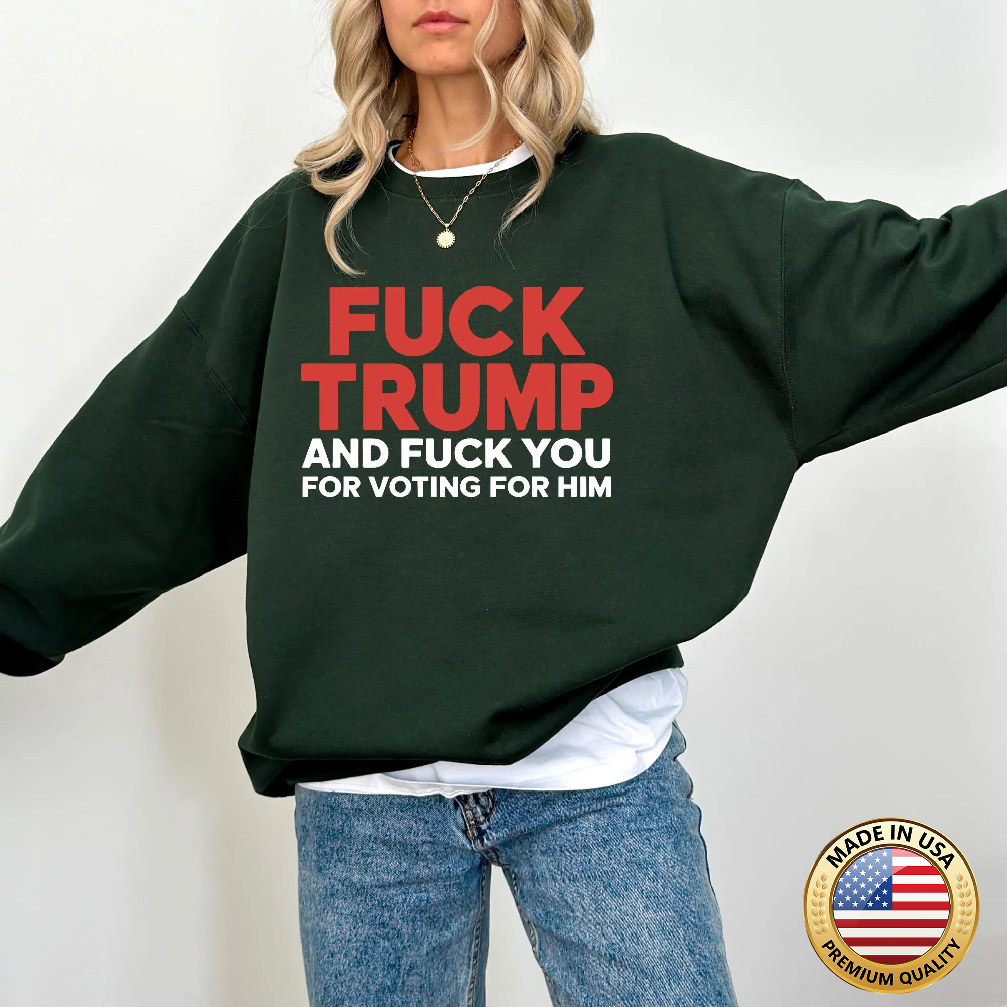 F*ck Trump and F*ck You For Voting For Him T Shirt