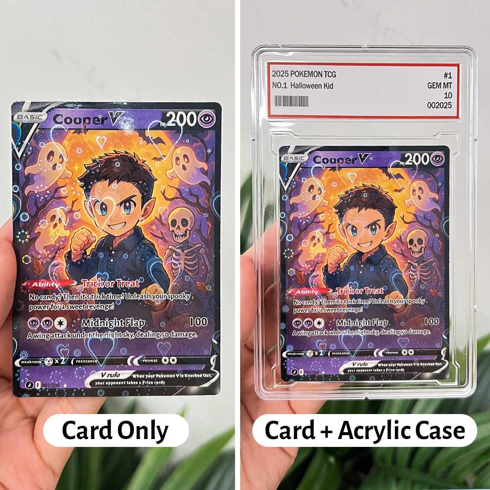Custom Halloween Anime Kid Pokecard V Card🎃
