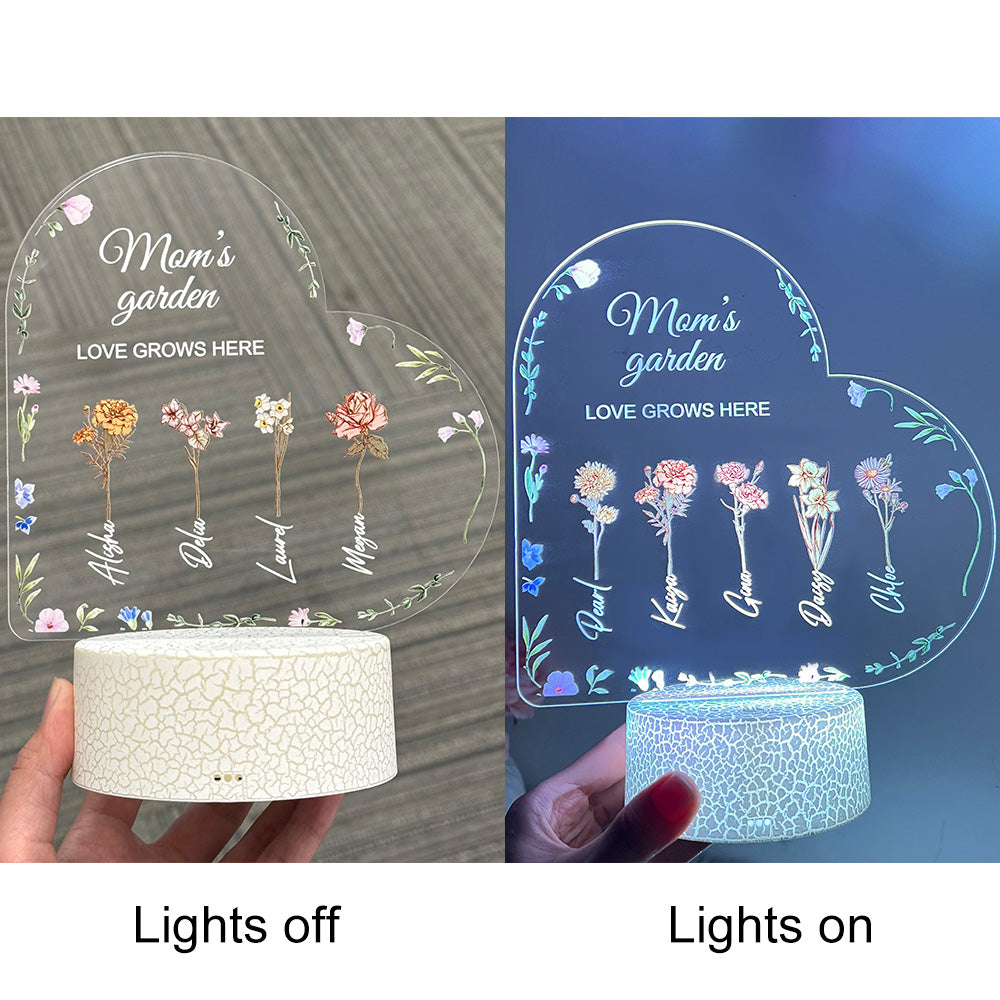 50%OFF⭐️Birth Month Flower Personalized LED Light
