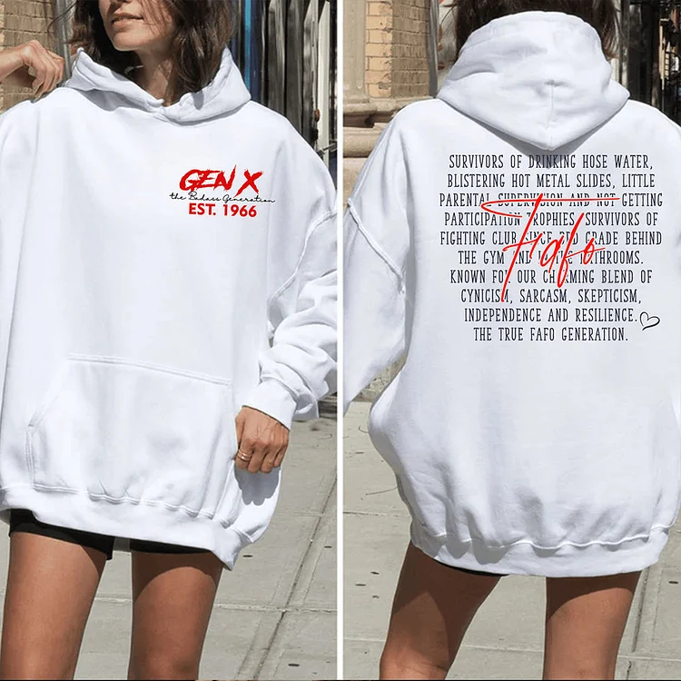 50%off⭐️Custom Generation X FAFO T-shirt, Gen X The Badass T-shirt, Unisex Comfort Hoodie, Custom Year Of Birth Sweatshirt