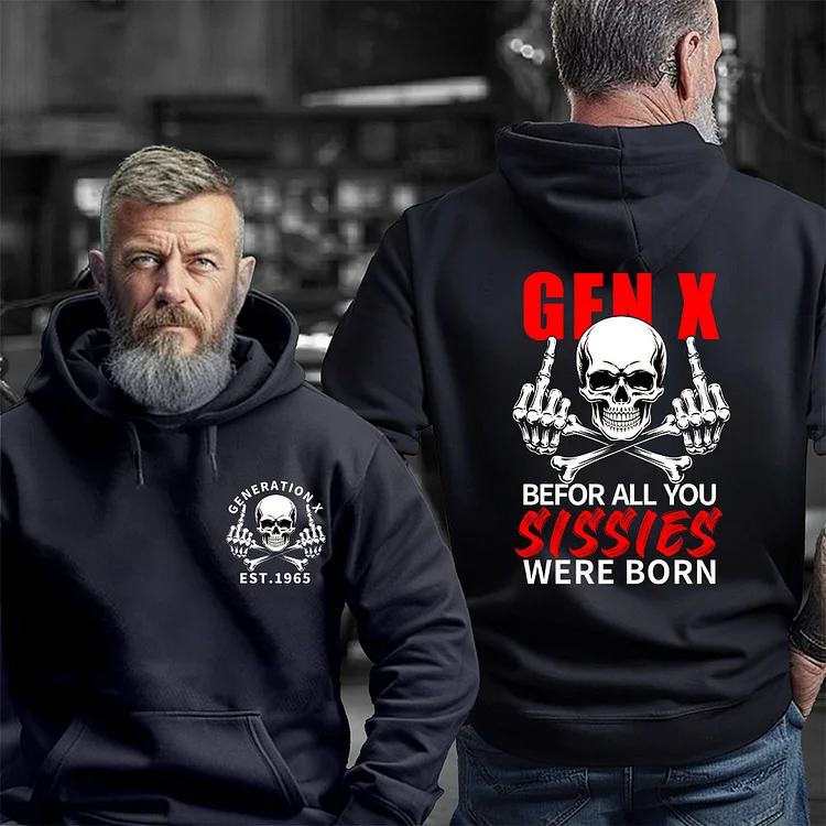 50%off⭐️2 Side T-shirt, Gen X The Badass Generation Before All You Sissies Were Born T-shirt, Custom Year Of Birth Sweatshirt, Unisex Hoodie