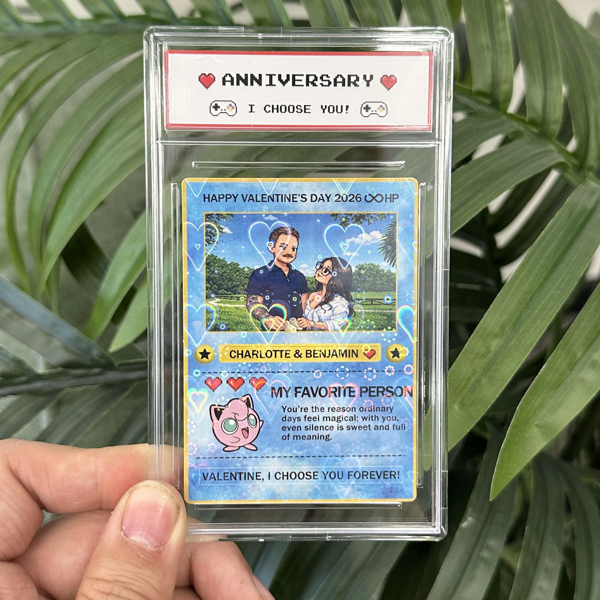 50% OFF💕Personalized Couple Pixel Anime Art Classic Card Pokecard