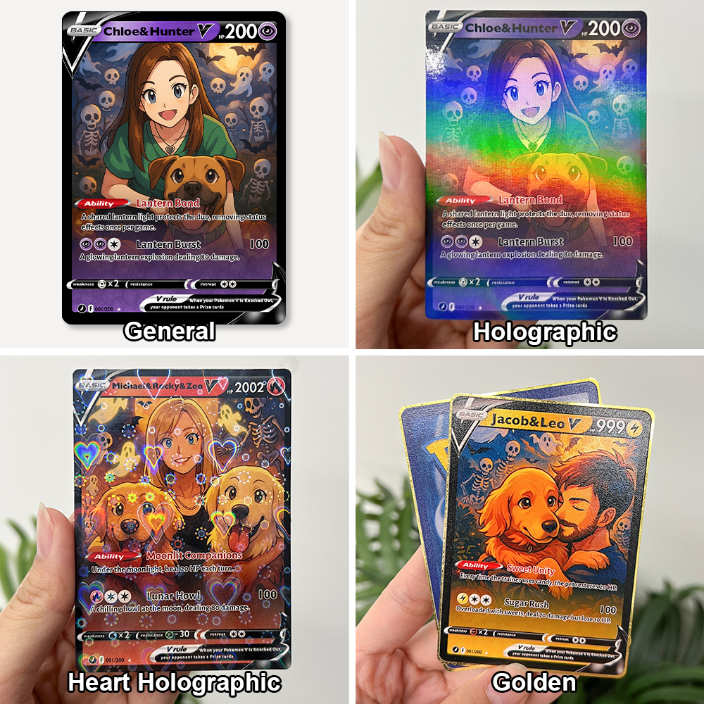 Custom Halloween Anime Pet&You Pokecard For Pet Lovers Card🎃