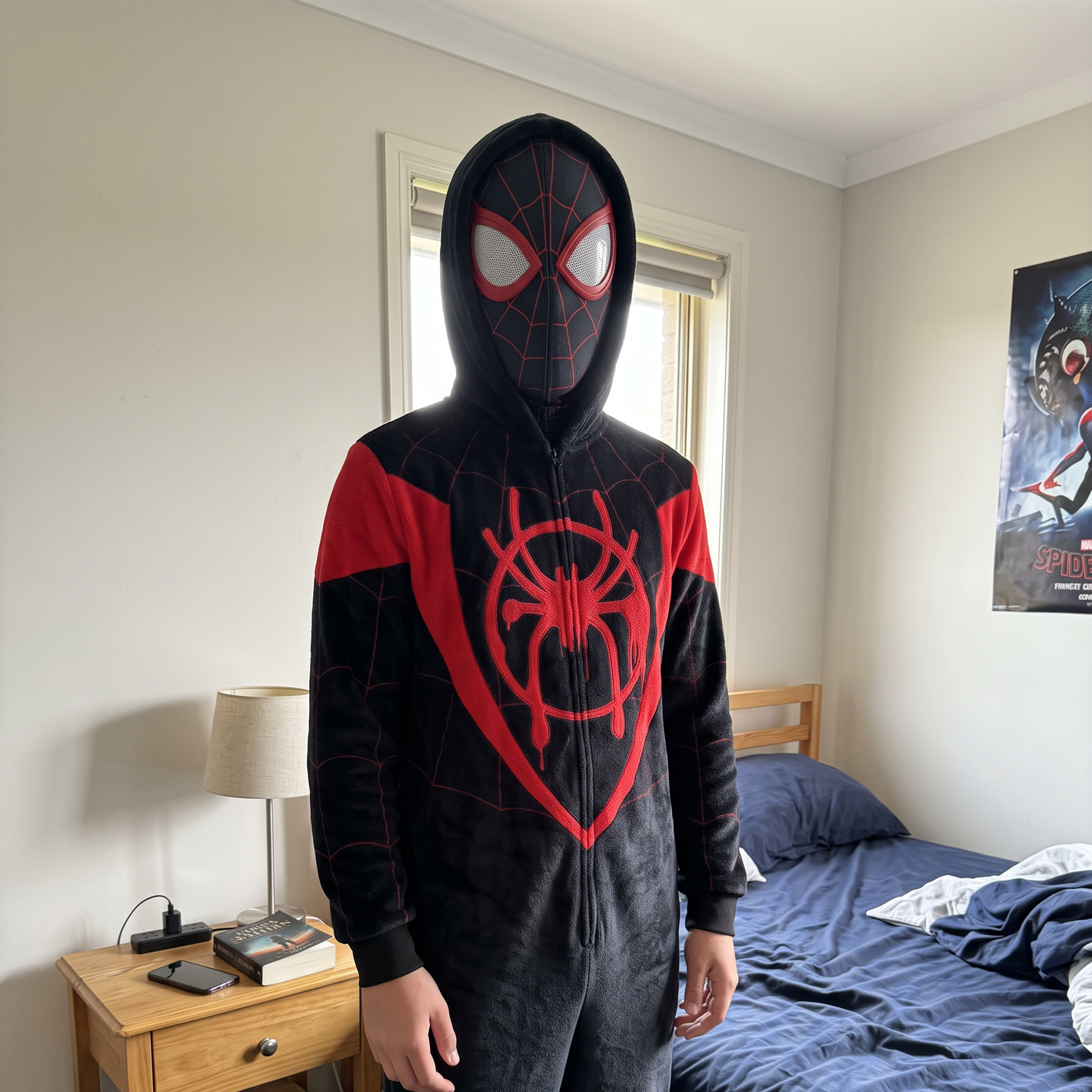 Spidey Onesie Spin Ghost Superhero Cosplay Hoodie Matching