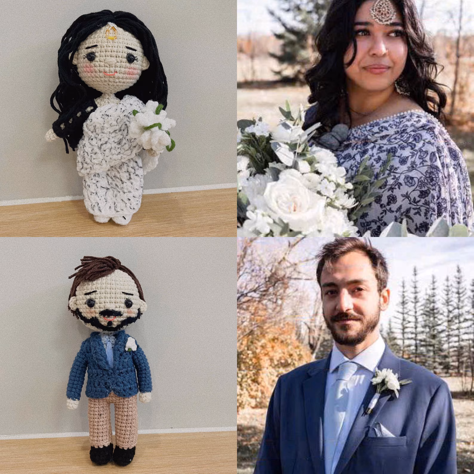 Custom Crochet Figurines Dolls 100% Handmade