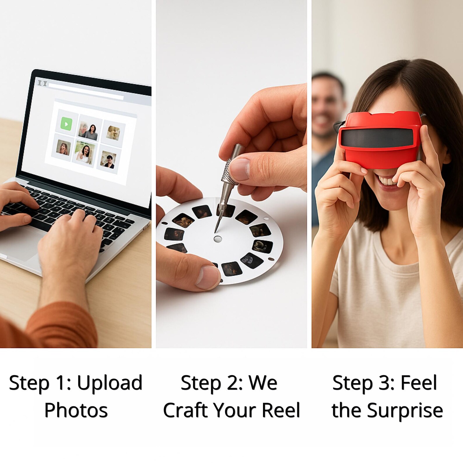 Custom Photo Viewfinder Retro Gift For Mom/Grandma