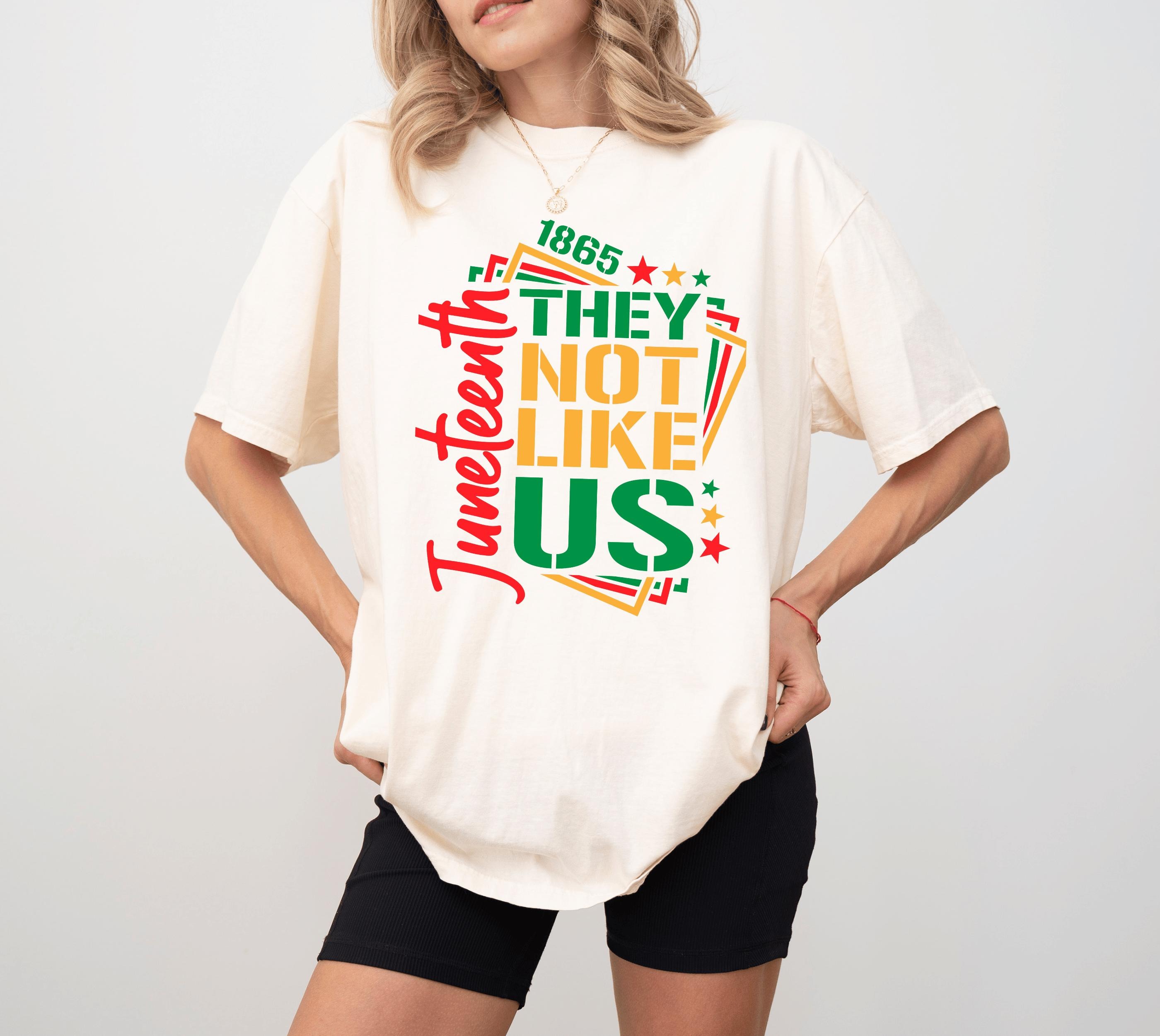 They Not Like Us Juneteenth independence day Summer Fashion Casual Graphic T-shirts