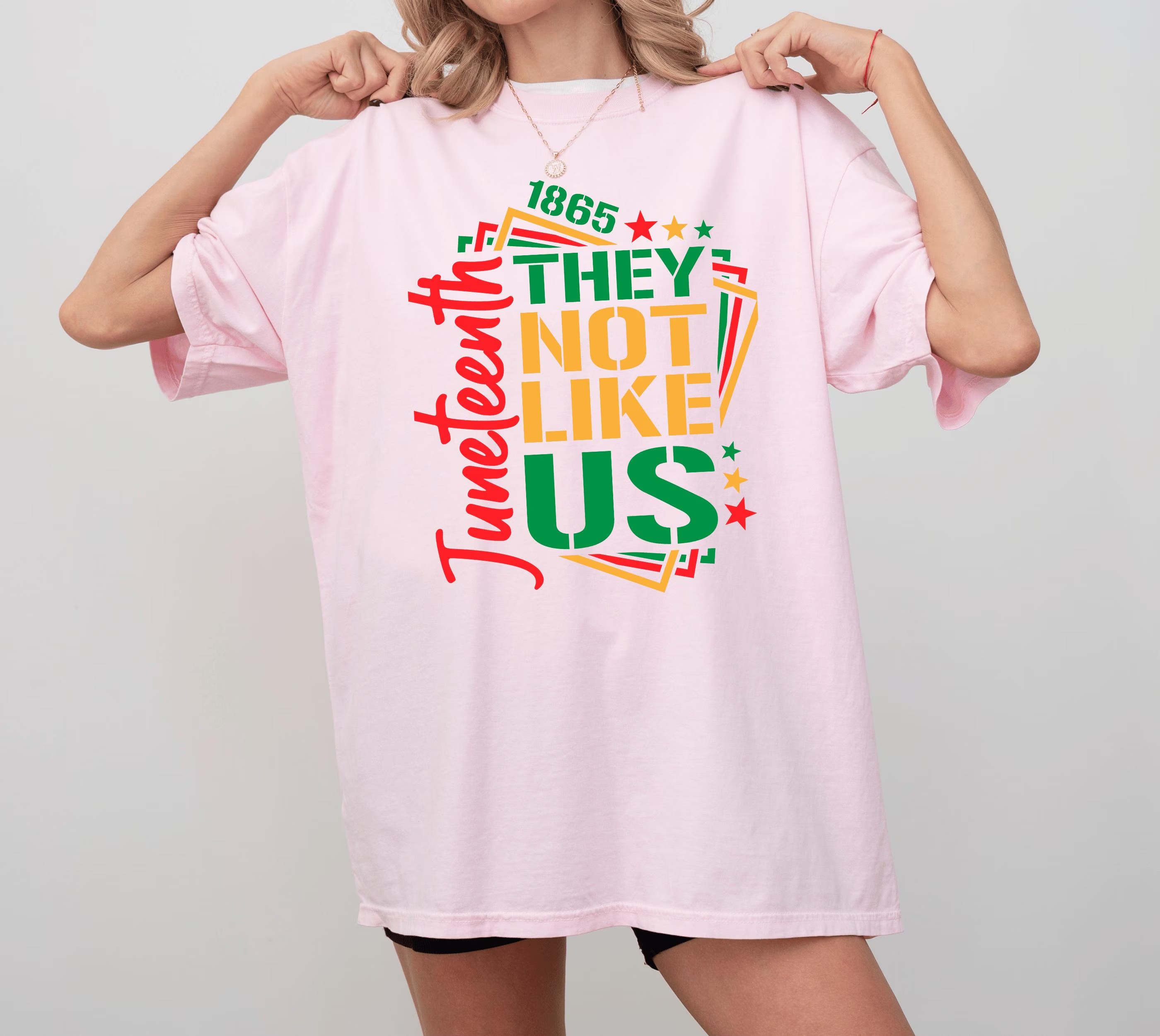 They Not Like Us Juneteenth independence day Summer Fashion Casual Graphic T-shirts
