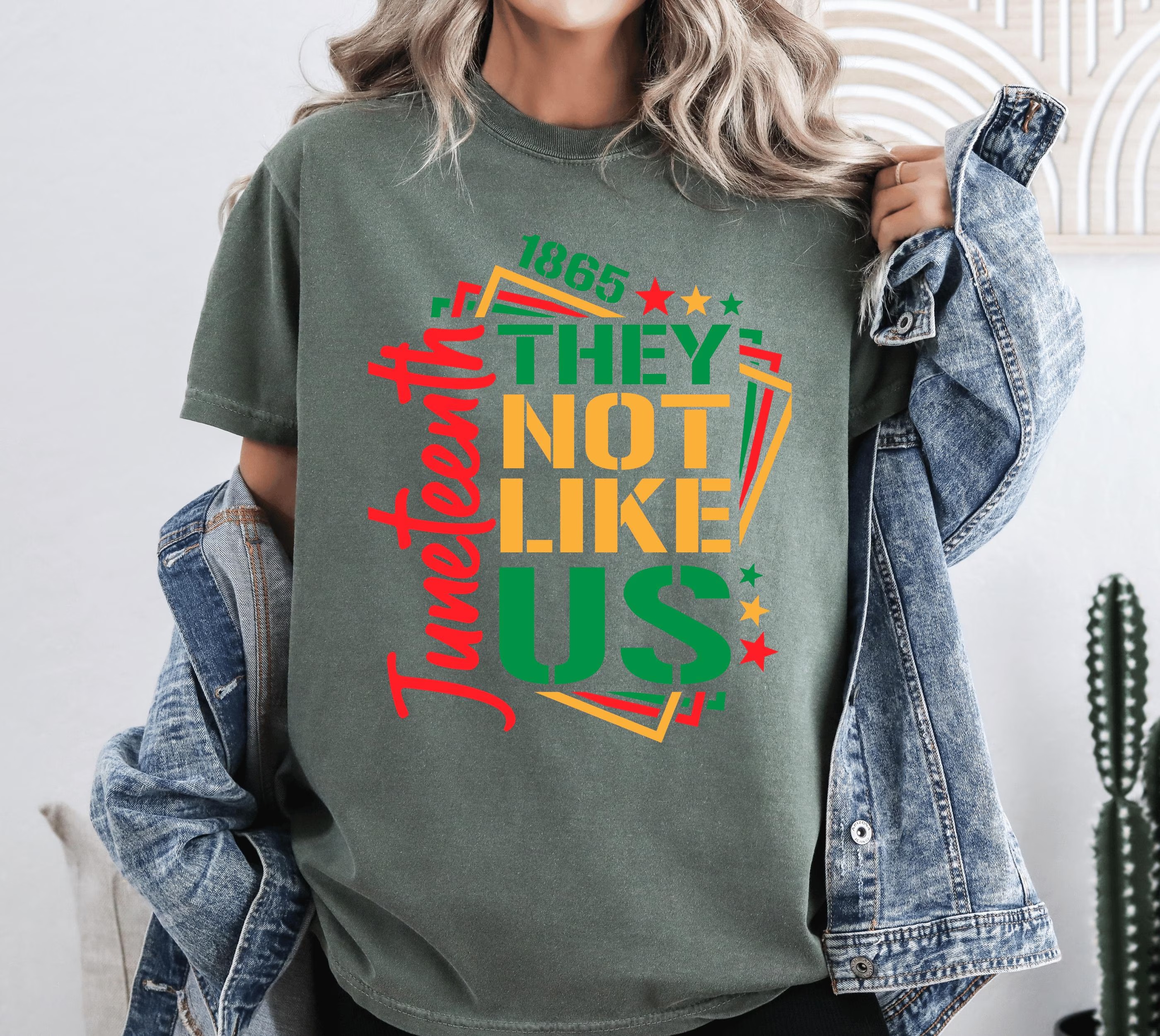 They Not Like Us Juneteenth independence day Summer Fashion Casual Graphic T-shirts